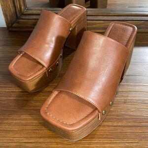 NEW! The Drop Cognac Heels – Size 6 – Designer Style Stylish & Comfy Luxury